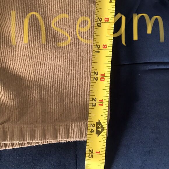 Zara Pale Olive Green Cotton Corduroy Mid Rise Barrel Leg Fall Winter Pants 8 - Picture 8 of 9